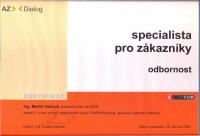 Specialista pro zkaznky - odbornost